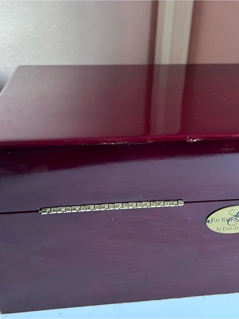 Lori Greiner “For Your Ease Only” Cherry Wood Jewelry Box with Mirror & Drawers